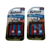 Refresh Your Car Odor Eliminating Vent Stick Air Sweet Berries Fresh Linen 2pks