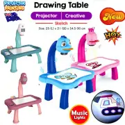 Kids Early Learning Musical Projector Projection Painting Drawing Table Desk TAT