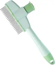 Flea Comb for Dogs | Anti-Tick and Flea Brush for Kitten, Ergonomic with Ejector Button, Detangling and Grooming for Kittens and Puppies