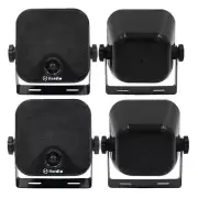 Herdio 4X4'' Marine Heavy Duty Surface Wall Mount Box Speakers Boat Cart UTV ATV