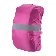 40-50L Waterproof Backpack Rain Cover with Reflective Strap M Rose Red