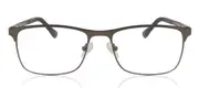 Rectangle Full Rim Metal Men's Glasses Online Grey Size 56 - Lenses Included - Private Health Rebate - Blue Light Block - SmartBuy Collection
