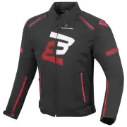 Sparrow Waterproof Black Red Textile Motorcycle Jacket