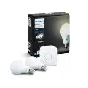 Philips Hue White Bulb (A19) Starter Kit (2 bulbs & bridge) - BRAND NEW