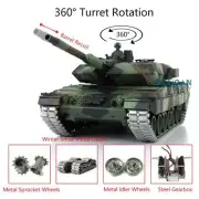 1/16 Henglong TK 7.0 Leopard2A6 BB IR RC Tank 3889 360° Barrel Recoil Battery