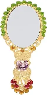 MOTHNUR Retro Hand Mirror Portable Vintage Makeup Mirror Elegant Design for Parties and Travel for Women and Makeup Artists Premium Construction