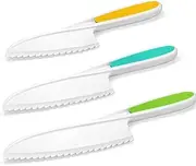 Yeeammk Montessori Toddler Knife Set, 3 Pieces, Safe Knives for Real Cooking, Kids Cooking Sets, Real Cooking, Kitchen Utensils, Toddler Friendly Knives
