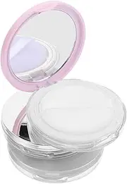 NULYLU 3pcs Powder Box Ultra-thin Container Pendant Switch Hanger Stamp Seal Drum Stand Apparel Handmade Drum Stand Area Rugs Fan Cord Switch Cosmetic Puff Container Cloth