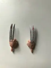 Marvel Legends 6in Wolverine Blood Covered Claws Hands Custom Fodder Hasbro BIN