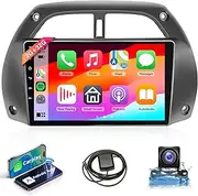 2G+32G Car Radio Carplay for Toyota RAV4 2001 2002 2003 2004 2005 2006, Rimoody Android 13 Car Stereo Android Auto 9 Inch Touchscreen GPS WiFi Miorror Link Bluetooth FM HiFi + AHD Backup Camera