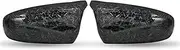 for B&MW X5 E70 X6 E71 2008-2009-2010-2011-2012-2013 View Mirror Cover Cap Carbon Fiber Mirror Covers Covers Trim Car Side Mirror Cover Exterior Mirrors (Color : Forged Carbon Look)