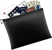 [Generic] Fireproof Storage Bag | Fireproof Storage Bag Made of Fibreglass Fireproof Storage Bag with Sealed Silicone Edges for Storage of Coin Collections, Kuns