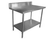 MixRite Work Bench with Splash-back 1200 x 700 x 900 mm WTS712B - WTS712B-SM