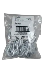 20-PACK National Hardware 0263384 Hook Ceiling 4.125 in. No 3. Zinc