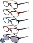 OLOMEE Women's Reading Glasses Colorful Ladies Sun Readers +1.75 Cheaters Gla