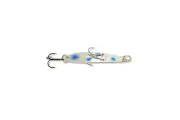 Williams Ice Jig Fishing Lure - Glow Blue/Silver - J60GLB - 3-1/4" Long - 1/2 oz