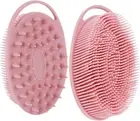 YXTKJ Silicone Body Scrubber, Soft Shower Brush,Premium Silicone Loofah with Hoo