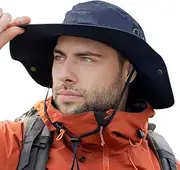 [TOP-EX] XL/XXL Mens Sun Hat Wide Brim UPF 50+ & Waterproof, Large Outdoor Summer Hats for Walking Trekking Fishing Camping Hiking Sailing, Folding Adjustable Breathable 54-66CM