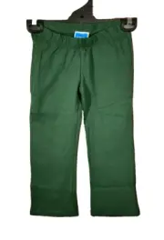 BNWT Girls Sz 4 LW Reid Bottle Stretch Bootleg School Uniform Long Pants Pocket