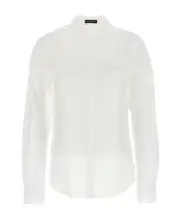 Ann Demeulemeester Betty Fitted Popeline Shirt IT40,IT42 White