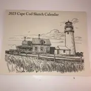 2023 AND 2024 CAPE COD SKETCH CALENDAR Christmas Tree Shop 11" x 17" When Open