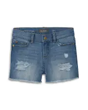 DL1961 Girls' Lucy Distressed Denim Shorts - Big Kid