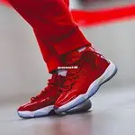 JORDAN 11 RETRO GYM RED 喬丹 聖誕紅 高幫運動百搭籃球鞋378037-623 男鞋