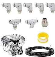 Pneumatic T Shaped Tee | Leakproof 3 Ways Pneumatic Tube - Labor-Saving Accessories, Fast Connect Fittings for Insert and Pull Out Hose