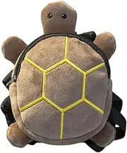 AIMALL Turtle Shaped Dog Backpack for Small Medium Pets, Cute Plush Travel Bag with Adjustable Harness, Breathable Mesh, Storage for Snacks, Toys, and Essentials