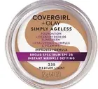COVERGIRL & Olay Simply Ageless Instant Wrinkle-DefyingFoundation, Medium Light
