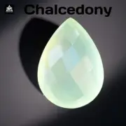 Chalcedony Loose Gemstone 11.10Ct - 16x11mm Pear Cut | Jewelry Making Supplies