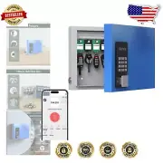 Efficient Key Management Box with Magnetic Closure & Custom Passwords - 16-Key