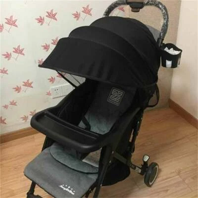 Universal Stroller Sun Visor Hood - Adjustable UV Shade for Pram, Buggy