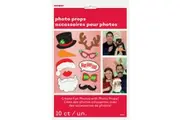 Unique Ho Ho Santa Claus Christmas Photobooth Props (Pack of 10) (Multicoloured) (One Size)