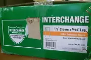 NEW Interchange 30820 1/2" x 5/16" 20-Gauge Chisel Point Galvanized Fine Wire