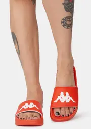 [Kappa] Red Orange Authentic Adam 2 Slide Sandals
