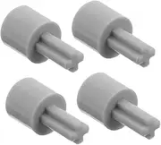 4pcs Motor Adapter for DIY Toy Car Robotic Construction Parts Shaft Connection Mechanism Wheel Attachment Mechanism Vehicle Accessory Grey