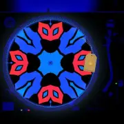 Super Hero Turntable Slipmat GLOW BLACKLIGHT 12 inch