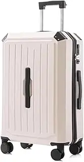 [sdneNest] Carry-on Suitcase Luggage Rechargeable Suitcases with Cup Holder Suitcases with Wheels Anti-Fall Luggage Carry-on Suitcases Carry On Luggages, 24 in, Black (White 24 in)