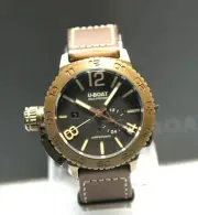 U-Boat Doppiotempo Bronze Automatic Gmt (2. Time Zone) Ref 9008 Unworn