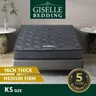 Giselle Bedding Mattress 16cm King Single Bonnell Spring Tight Top Medium Firm