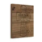 Personalized Jeremiah 29:11 Cross Canvas – Hope and a Future Christian Wall Art
