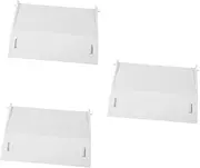 SUPVOX 3pcs Skimmer Pool Cleaner Replacement Parts Pool Cleaner Flapper Pool Flapper Door Pool Cleaner Door Flap Swimming Pool Replacement Parts Flapper Assembly White PVC