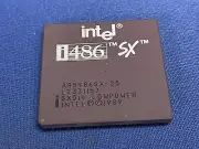i486SX-25 CPU Processor A80486SX-25 INTEL VINTAGE 89+ 168Gold Pins NEW LAST ONE