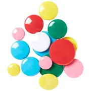J.Burrows Round Magnets Assorted 45 Pack