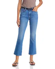 Mother The Outsider Flood Kick Flare Jeans in Field Trip