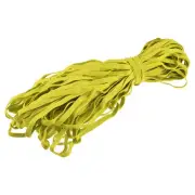 Flat Elastic Band for Sewing 1/4" x 33 Yards Yellow Braided Stretch Strap