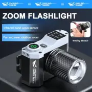 Super Bright LED Headlamp Motion Sensor USB Rechargeable Head Lig T7N7 E7U6