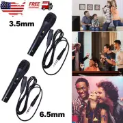 Portable Dynamic Microphone Mini Handheld Karaoke Mic with 3.5mm/6.5mm Plug US