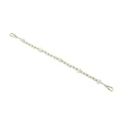 Imitation Pearl Bead Purse Chain 15" for DIY Handbag, Light Gold